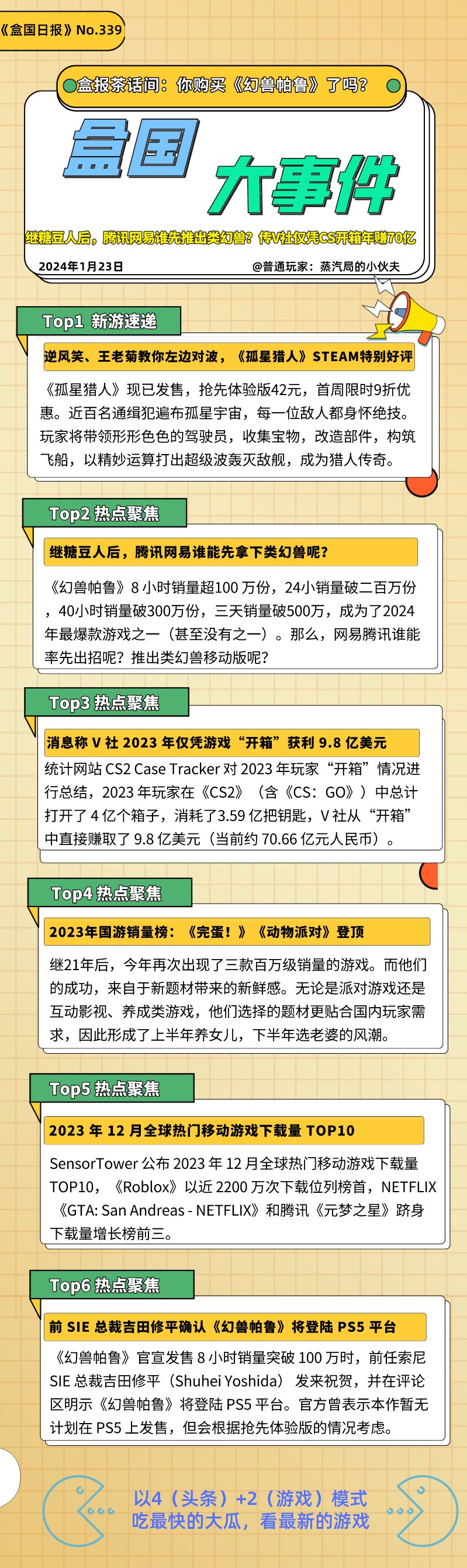 继糖豆人后，腾讯网易谁先推出类幻兽？传V社仅凭CS开箱年赚70亿