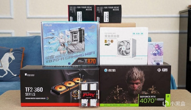 9800X3D打游戏有多强？那就组建一台白色海景房主机试试吧